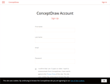 Tablet Screenshot of my.conceptdraw.com